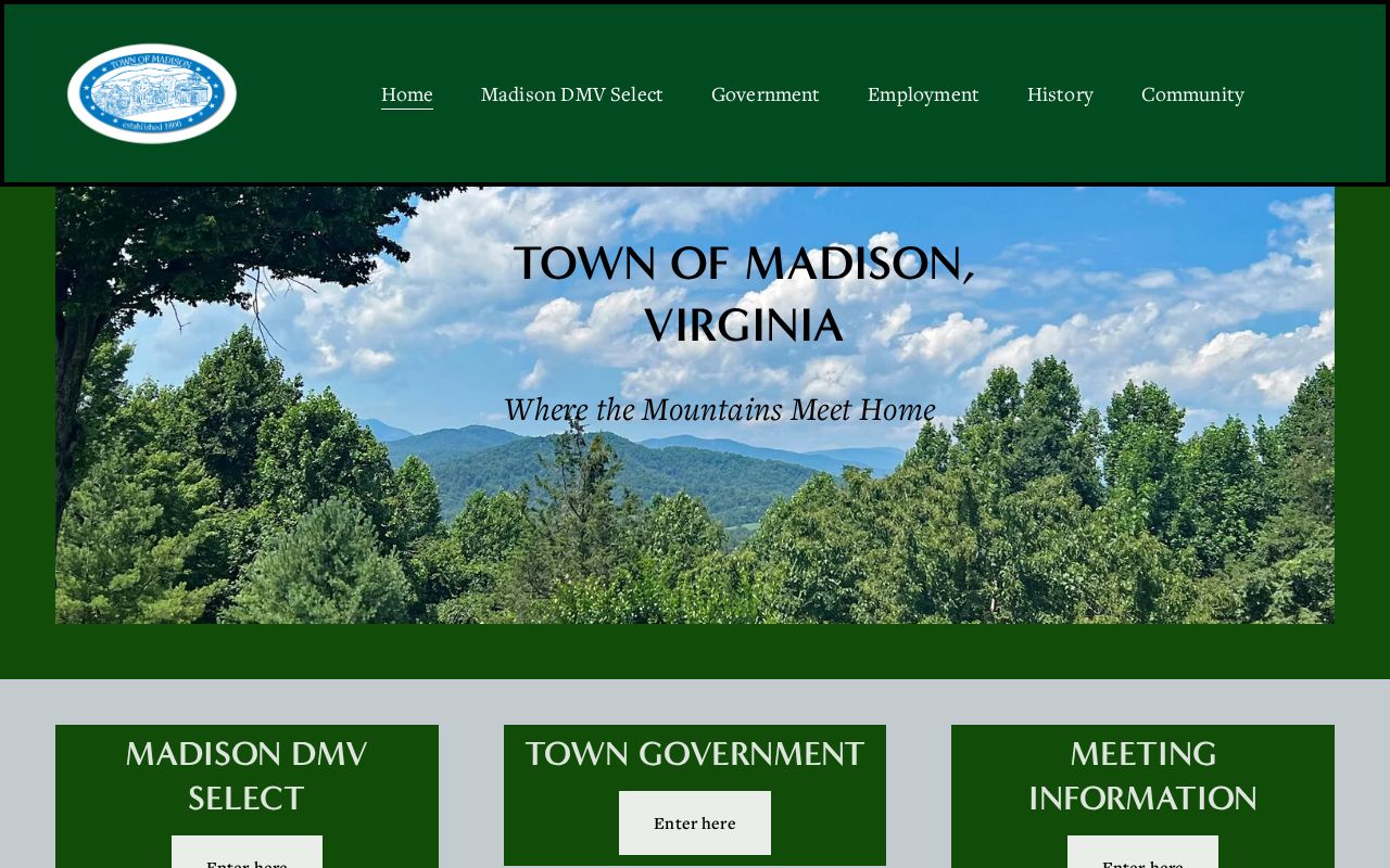 Madison County municipal warrant reference, official Town of Madison site